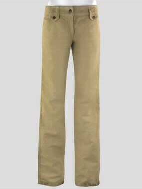Dolce & Gabbana Women's Tan Wide-Leg Cotton Pants | Size 6 US / 42 IT | NWT